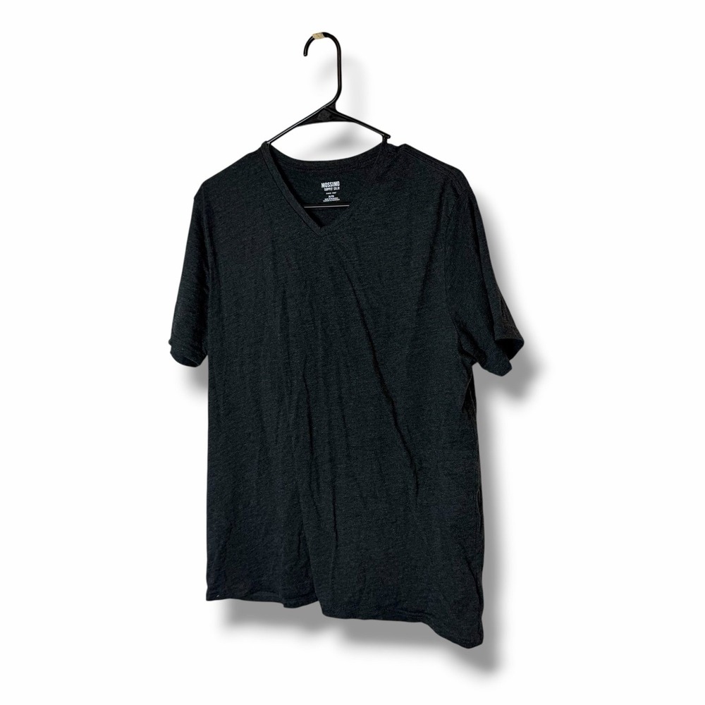 Mossimo Mens Black V-Neck Tee Shirt Size XL